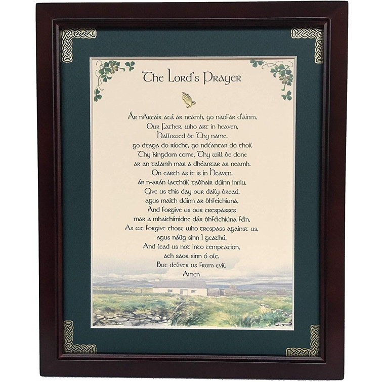 Peter Townsend's Irish Collection The Lord's Prayer Framed Print